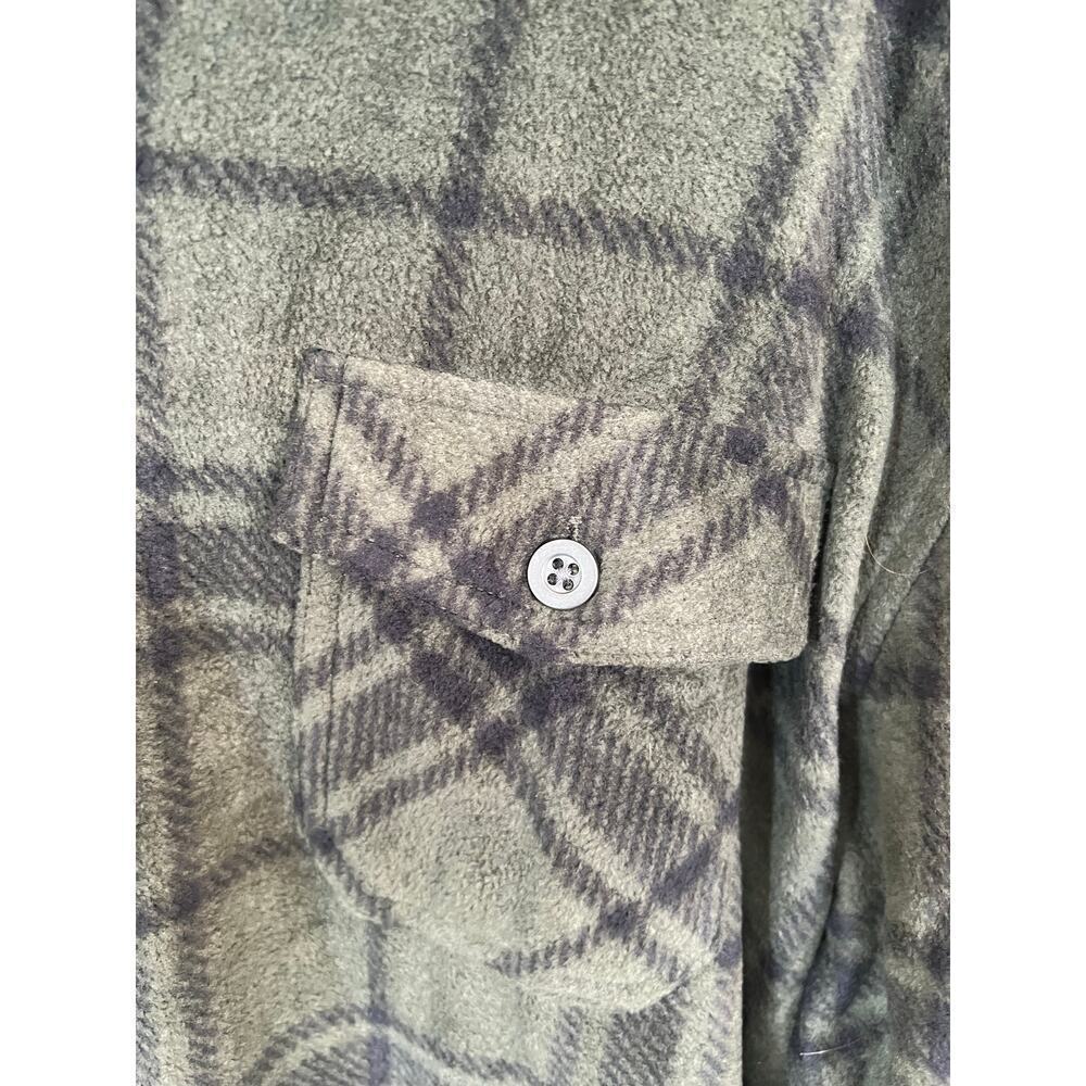 Mens Flannel Shirt, Freedom Foundry, Green/Black, Button Up, NWT, Large - Picture 3 of 7